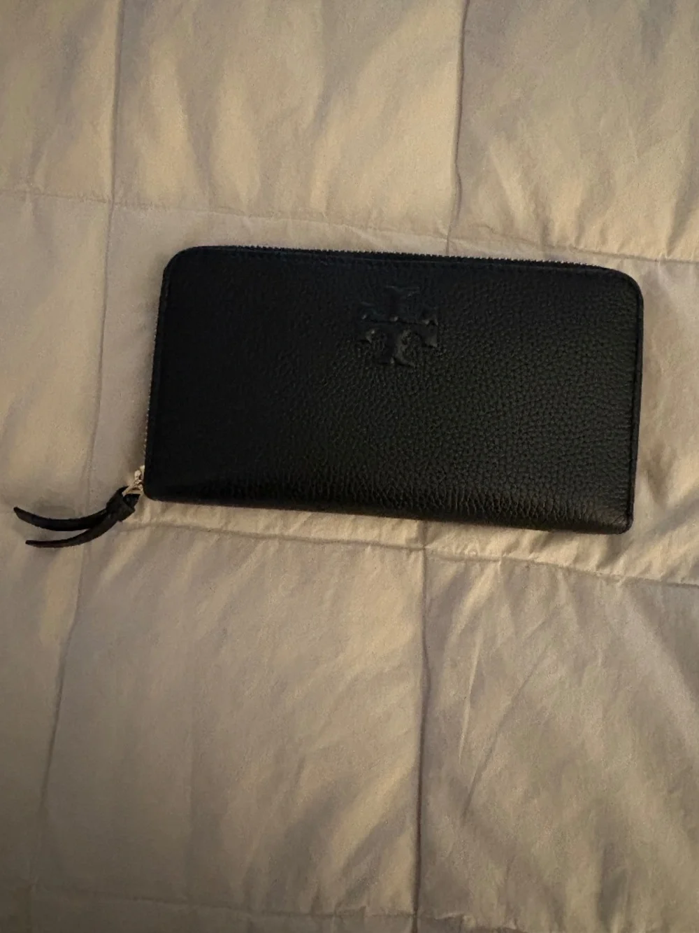 Tory Burch Thea Multi-Gusset Continental Zip Wallet Black